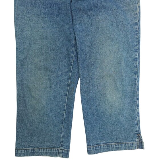Lauren Jeans Ralph Lauren Crop Denim Womens Size 12 HIgh Rise Stretch Capri - Picture 11 of 16